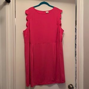 Pink Scalloped Dress 2x